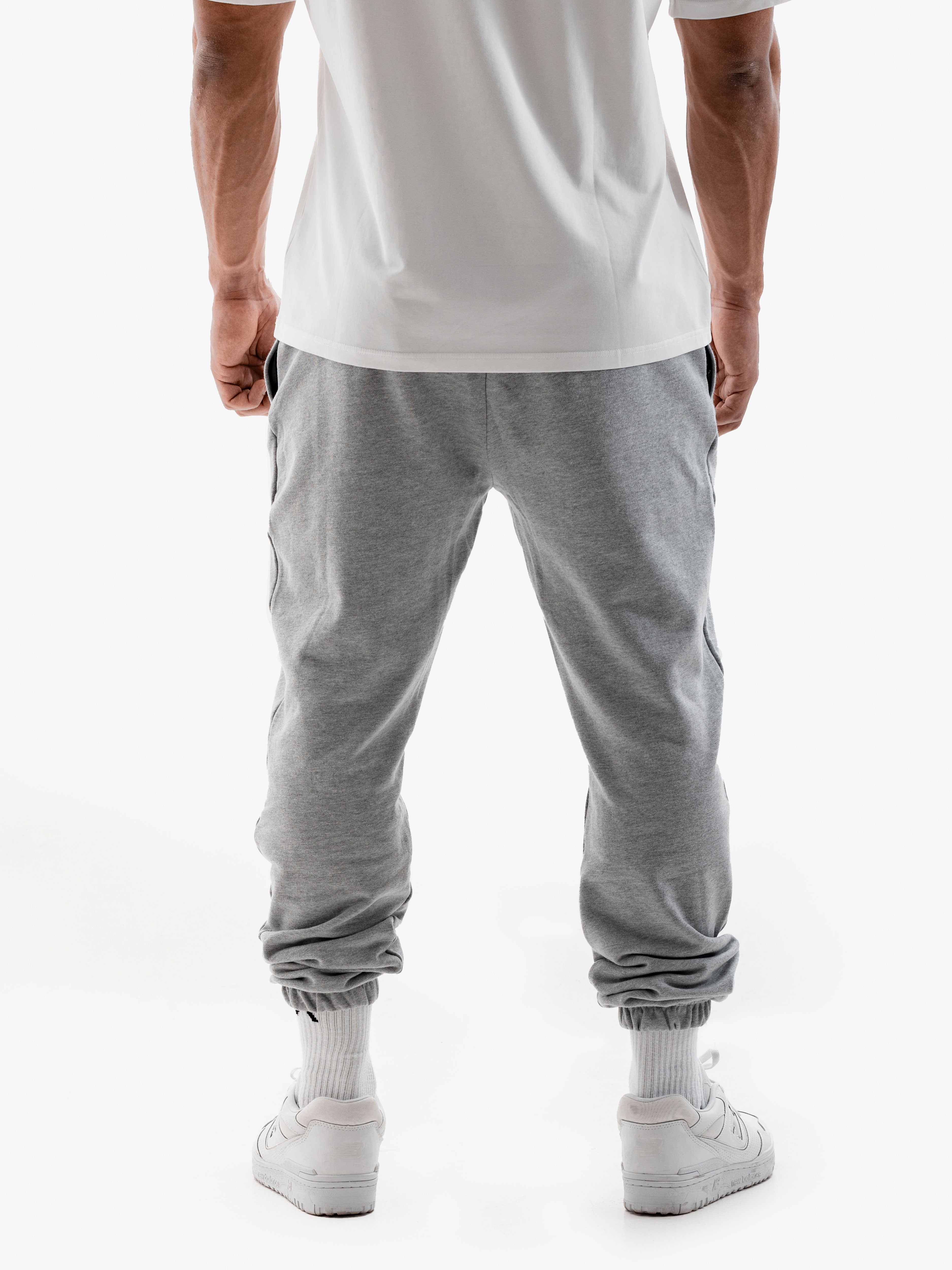 Essential Crest Joggers - Heather Grey