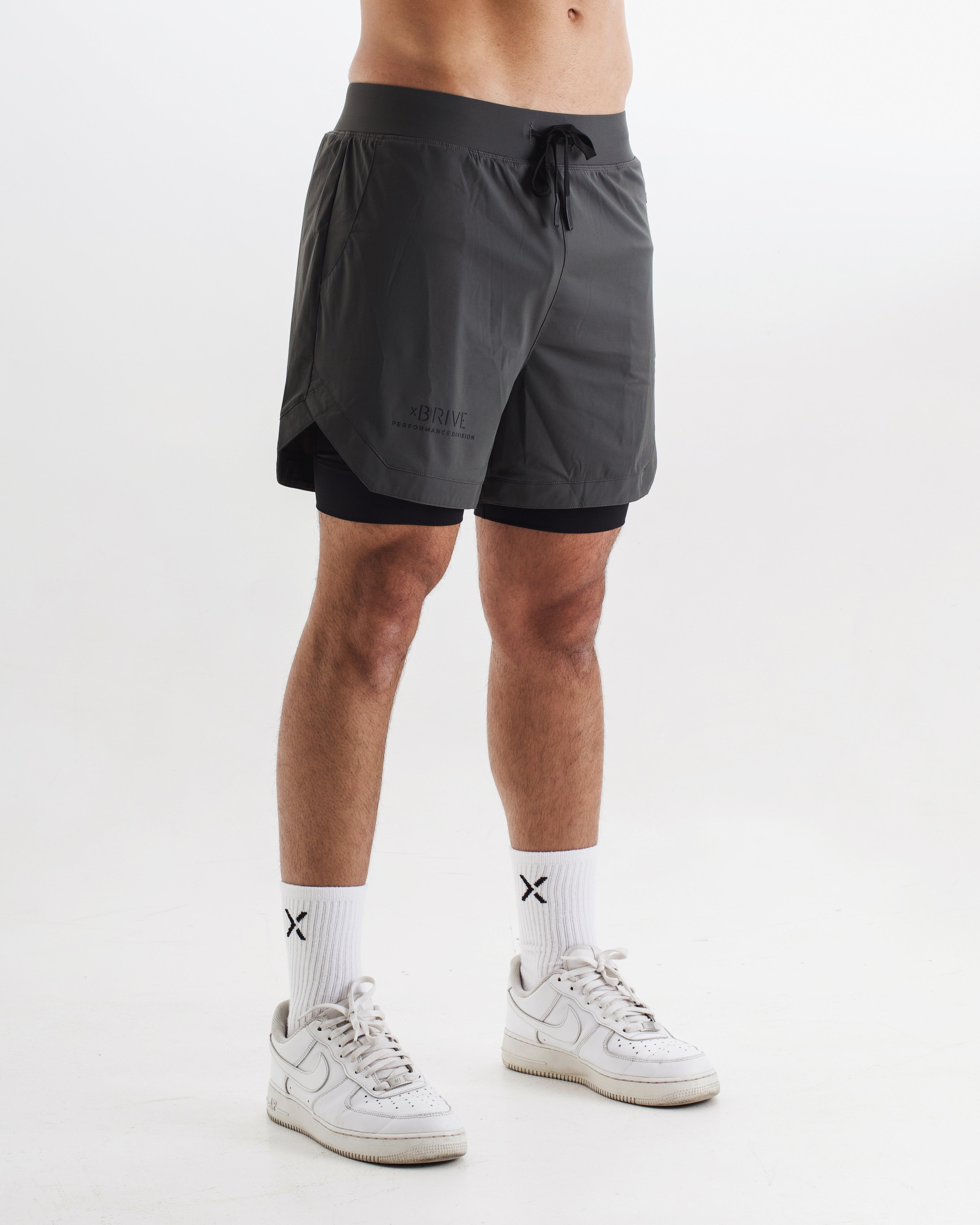 Hybrid Liner Shorts - Iron Grey